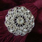 Vintage Estate Unsigned Rhinestone Sun Burst Brooch Pin