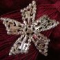 Vintage Estate Unsigned Rhinestone Star Burst Brooch Pin