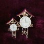 Estate Unsigned Set of Cuckoo Clock Sweater or Collar Pins
