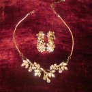 Estate Vintage Unsigned Rhinestone Necklace and Earrings Set Bridal, Wedding, Special Event Estate Vintage Unsigned Rhinestone Necklace and Earrings Set Bridal, Wedding, Special Event