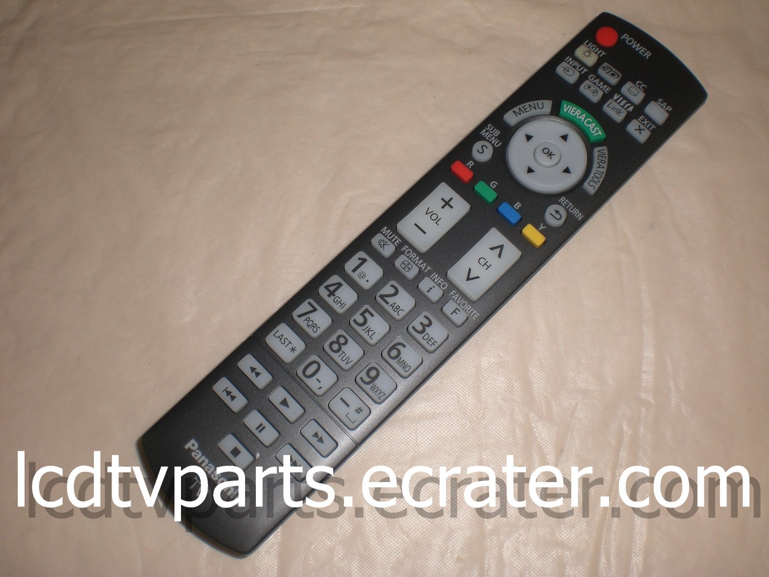 Replacement Remote Control For Panasonic TV Models TC-L47WT50, TC-P65GT50, TC-P55ST50 & More – Wireless