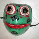 Bali Frog Mask Great for your Wall or your Face about 8" Handmade wood carving