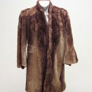Vintage Ladies Fur Coat- Plush- Kaplan 1940-1950's Original owners Brown As Is