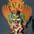 Vishnu riding on Garuda handmade wood carving from Bali Indonesia 14 inch size