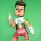 Pinnochio Marionette Puppet  Hand Carved Wood Large size 16" Disney