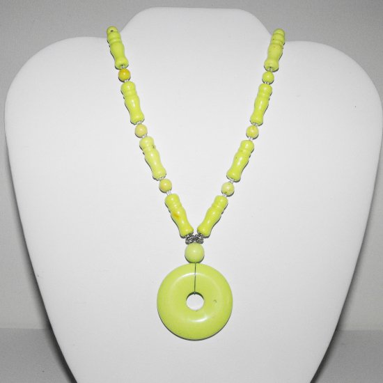 Yellow Turquoise Necklace