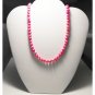 Freshwater Pearl Necklace (fuchsia)
