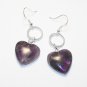 Amethyst Heart Earrings