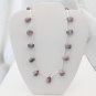 Jade Teardrop Necklace (purple)