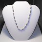 Pearl And Tibetan Silver Necklace With Black Crystals