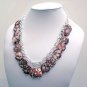 Mother Of Pearl Chocolate Splash Necklace