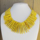 Spiked Necklace Yellow