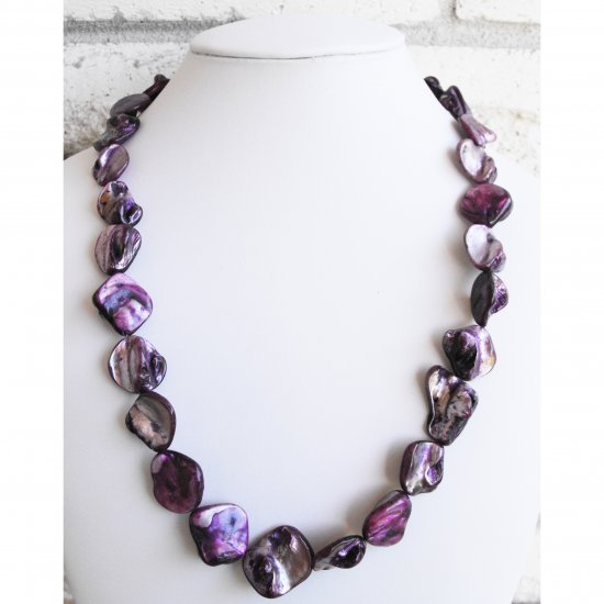 Pearl Shell Purple Necklace