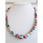 Tri-Color Jade Necklace