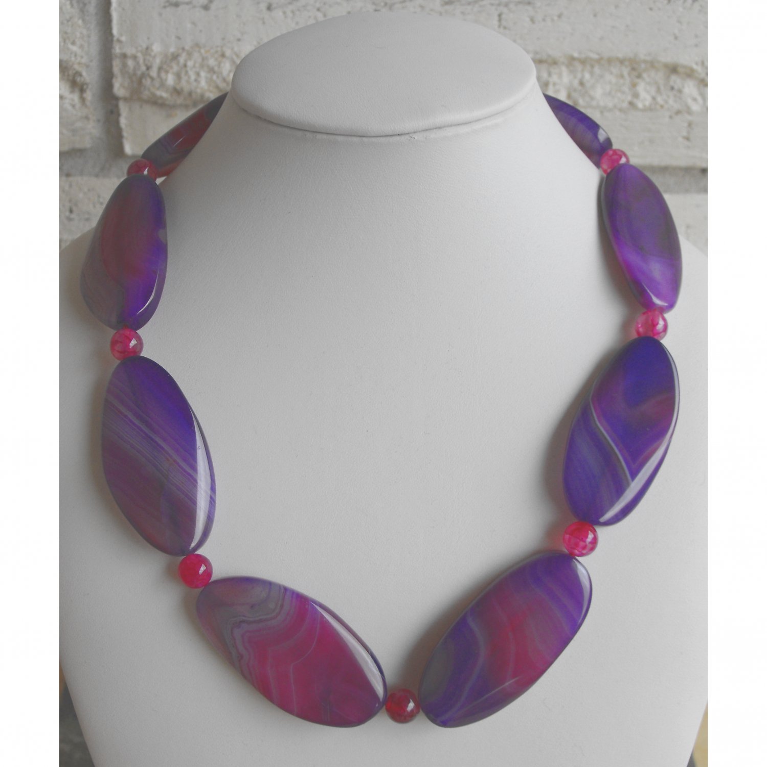 Purple Agate Necklace