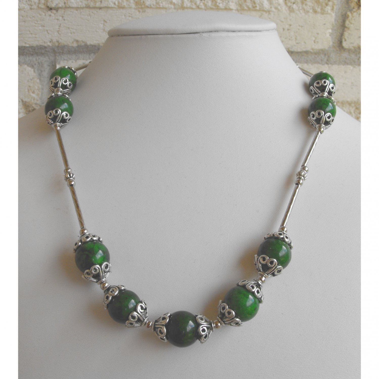Malachite Beaded Necklace