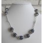 Lapis Lazuli Beaded Necklace And Earrings Set