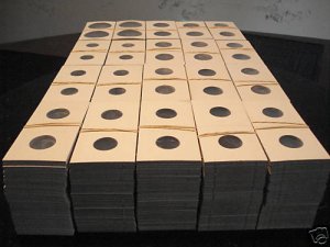 2000 Asst 2x2 cardboard coin holders flips mylars