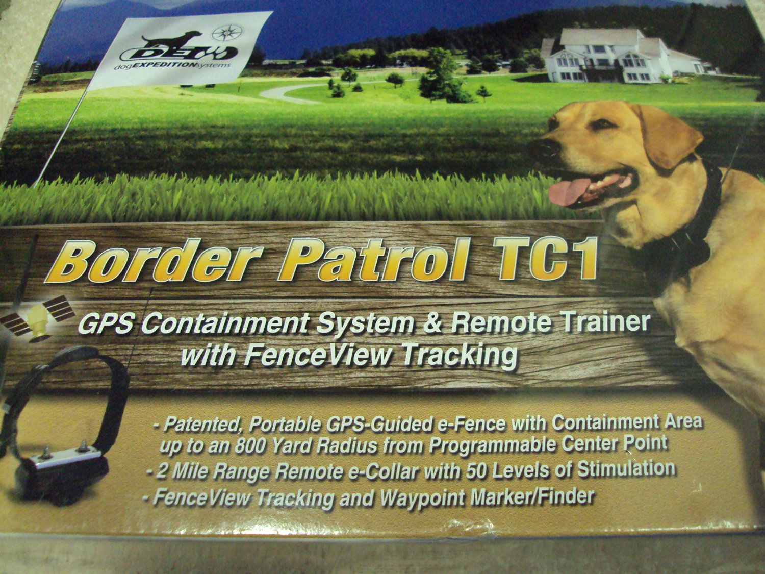 Dog Expedition D.E. Systems Border Patrol Wireless GPS Dog Fence 5 Mile