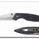 Black Pocket Knife with Metal Clip