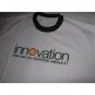 Innovation     How Can Your Survive Without It?  - Black Neck White T-Shirt