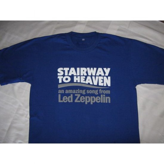 Stairway to Heaven Led Zeppelin - Blue T-Shirt