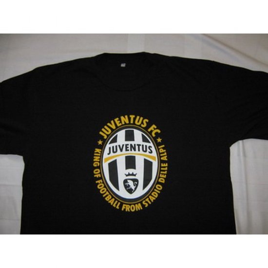 King of Football from Stadio Delle Alpi Juventus - Black T-Shirt