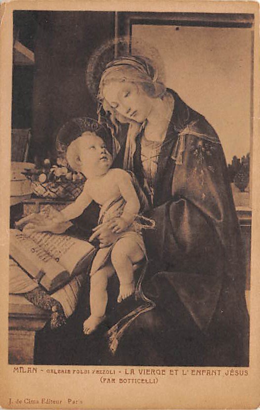 La Vierge et L'enfant Jesus - Botticelli  (A67)
