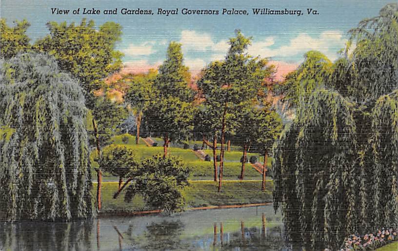 Williamsburg, Virginia - Royal Governer's Palace, Gardens (A57)
