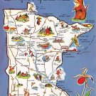 Minnesota - Map Postcard (A391)