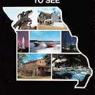 Missouri - Seven Ways To See - Map Postcard (A411)