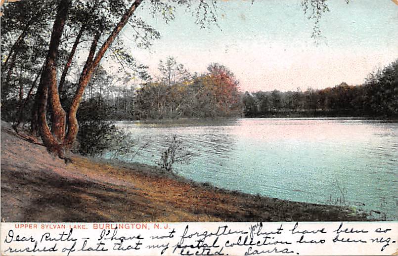 Burlington, New Jersey, NJ Upper Sylvan Lake 1907 (A472)