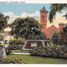 Stamford, Conn, CT  Vintage Postcard - West Park Monument 1927 (A593)