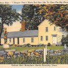 Coventry, Conn, CT Postcard - Nathan Hale Birthplace (A594)