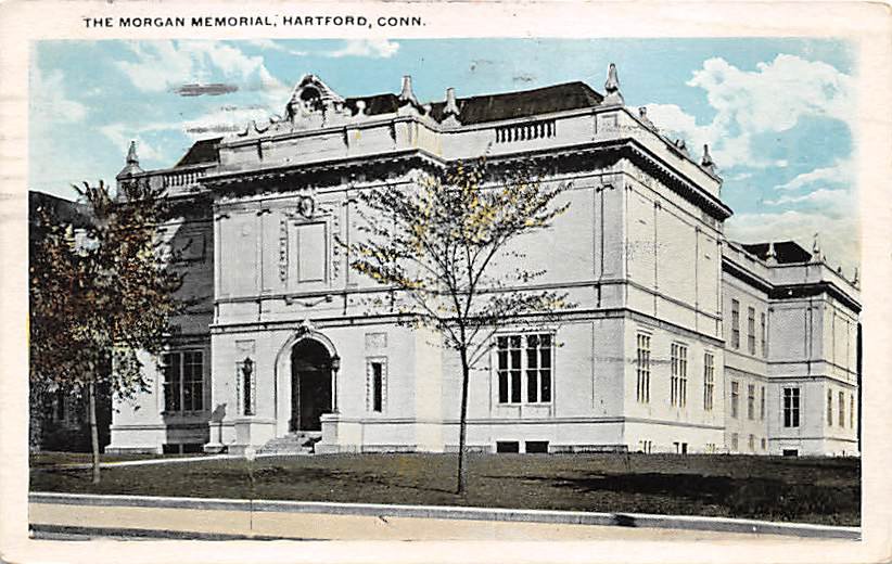 1921Hartford, Conn, CT Postcard - The Morgan Memorial  (A615)