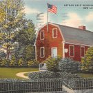 New London, Conn, CT Postcard - Nathan Hale Schoolhouse 1944 (A627)