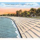 Gulfport, Miss, MS Postcard - Harrison County Sea Wall (A682)
