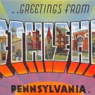 Bethlehem Large Letter Postcard - PA, Penna (A696)