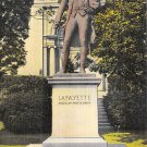 Easton, PA Postcard Statue of Lafayette (A743) Penna, Pennsylvania