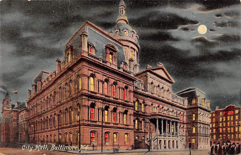 City Hall, Baltmore, Md Postcard (B276) Maryland