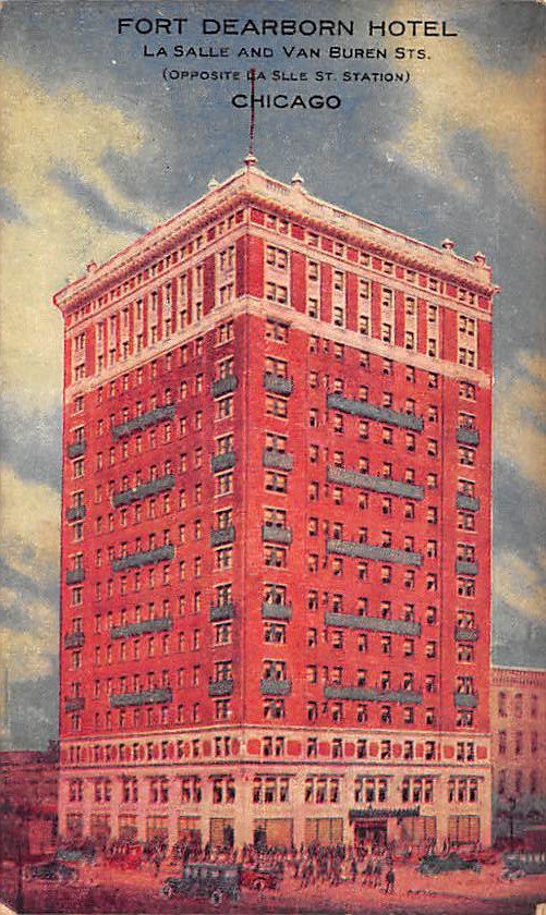 Chicago, Ill Postcard First Dearborn Hotel (B6) IL, Illinois