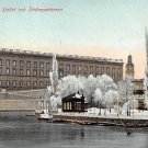 Stockholm, Sweden, Sverige Postcard -Slottet och Stromparterren (B342-343)