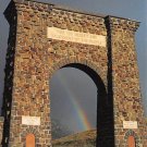 Roosevelt Arch, Gardiner, Montana - Continental Postcard (B377)