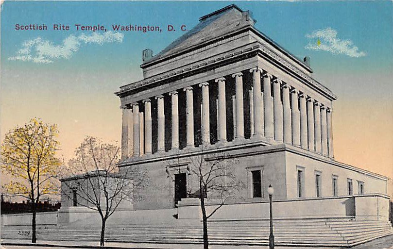 Washington, DC Scottish Rite Temple Postcard (B383)