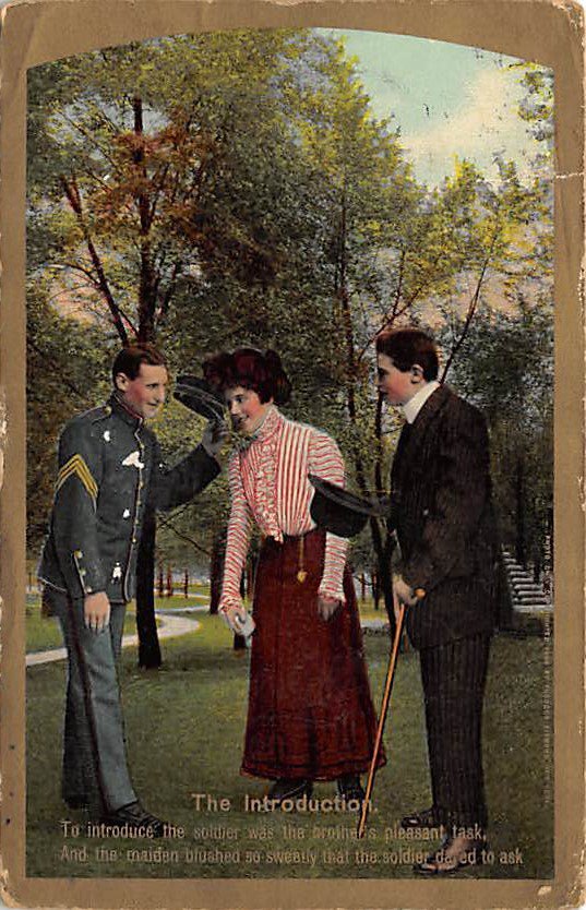 The Introduction - Romance Postcard (B413)