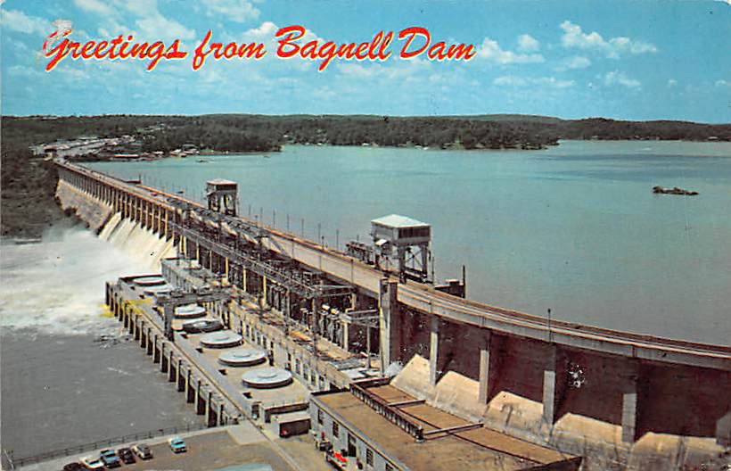 Bagnell Dam and Lake Of The Ozarks Postcard (B466)