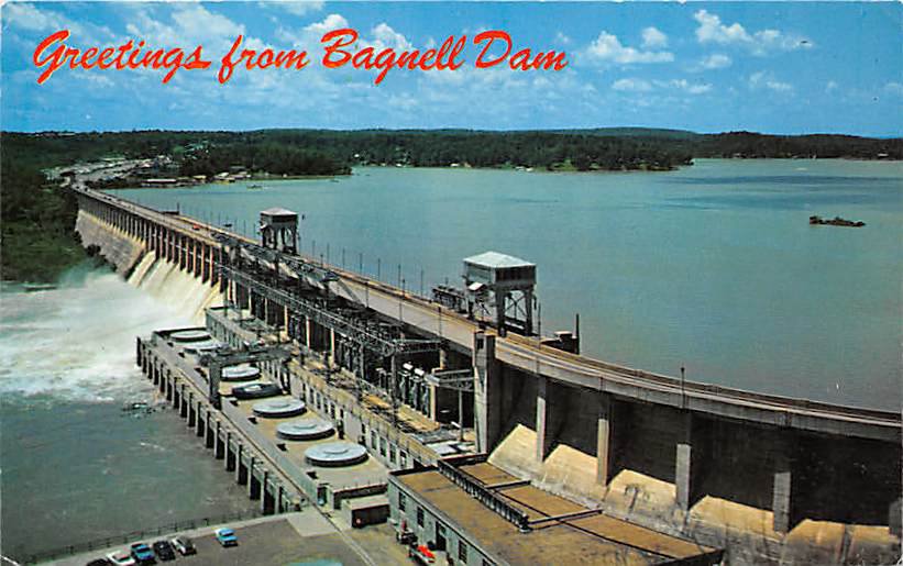 Bagnell Dam across Osage River Postcard (B475)