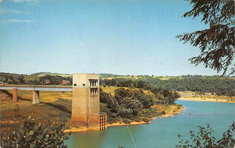 Crooked Creek Dam - Rt 66 Postcard (B494)