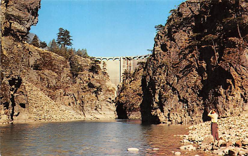 Diablo Dam - Seattle City Light's Skagit River Power Plant Postcard (B503)