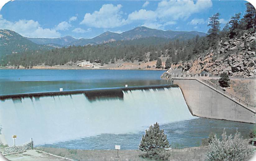 Evergreen Dam and Lake, Colorado Postcard (B505)